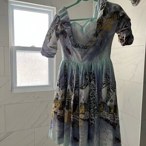 Bernie Dexter Winter Village Print Midi Dress